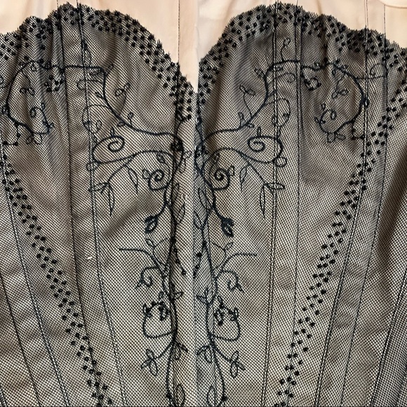 C R Premium Bustier corset lace up Sexy Burlesque lingerie style small medium - Picture 8 of 14